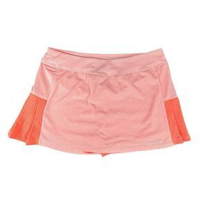 Champion Skort Womens XL Elastic Waist Pleated Mesh Side Coral Sport Skirt Short